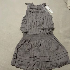Mustard seed gray sleeveless dress small